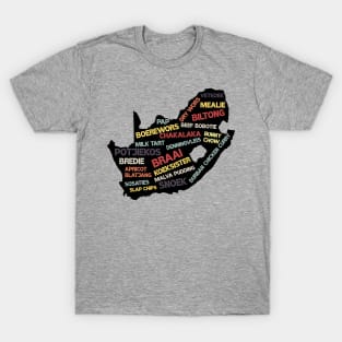 South Africa Food Map T-Shirt